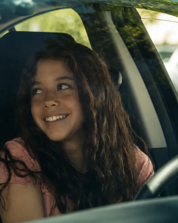 Dupixent campaign film still of a woman outdoors