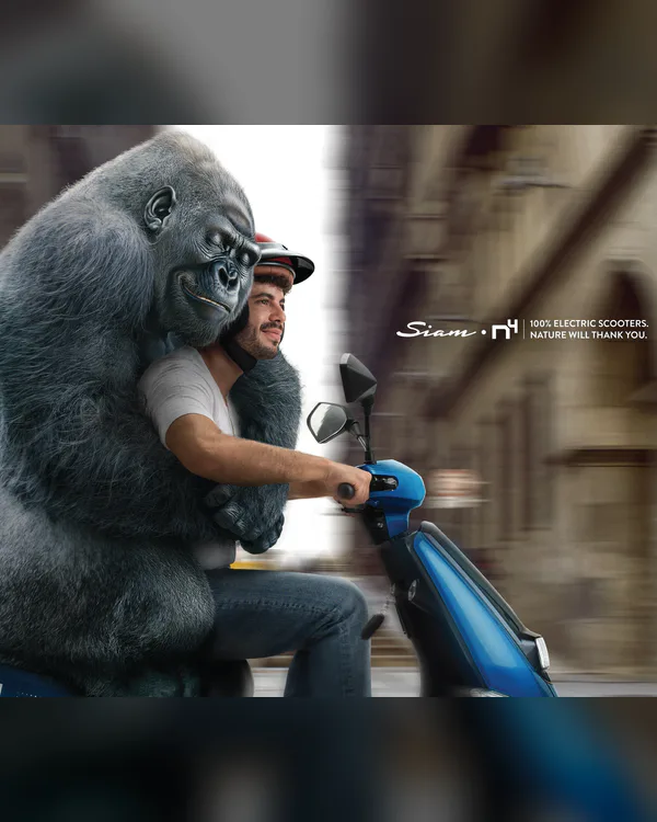 SIAM electric scooter campaign visual