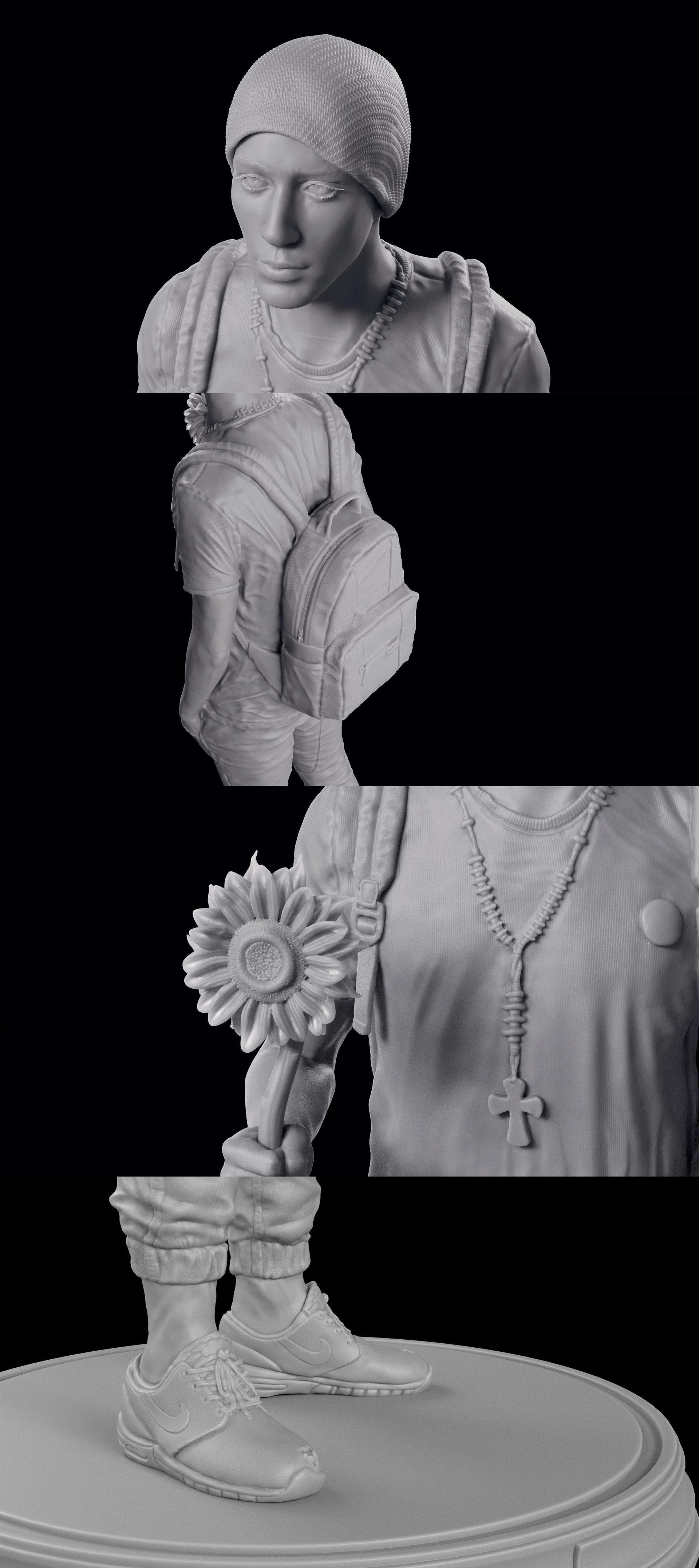 3D Activist figure production and sculpture details